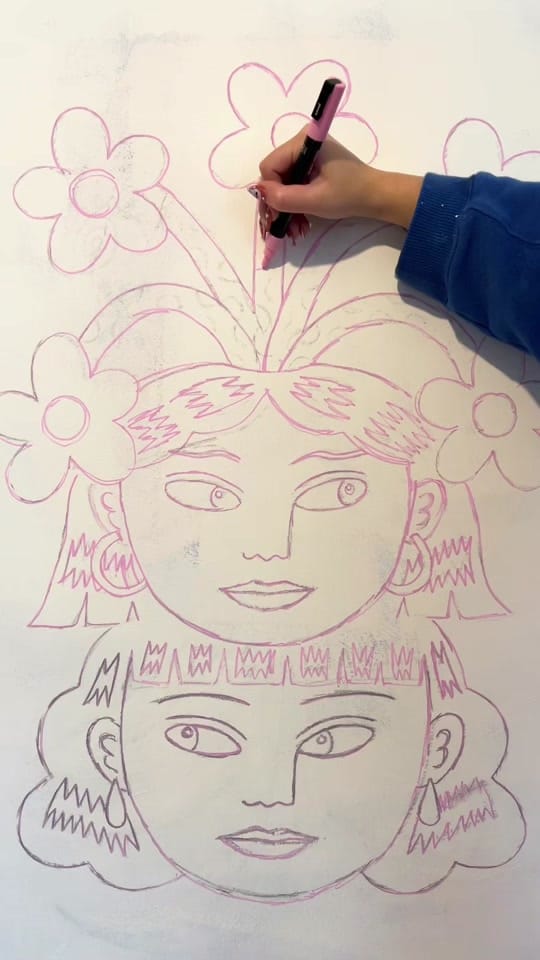 Post 1 by evamalleyart on TikTok (video)