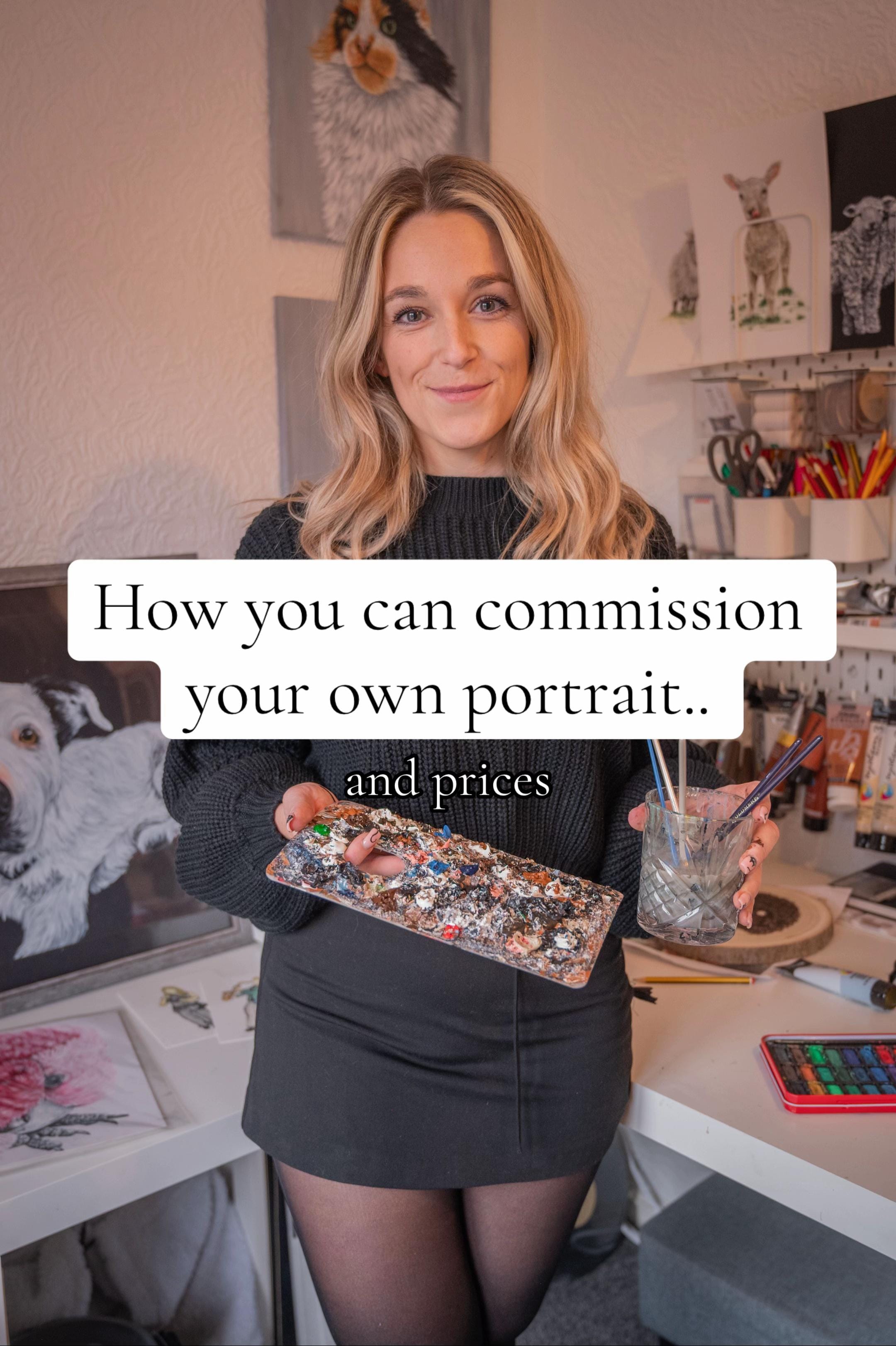 Post 8 by Clair | Pet Portrait Artist on TikTok (video)