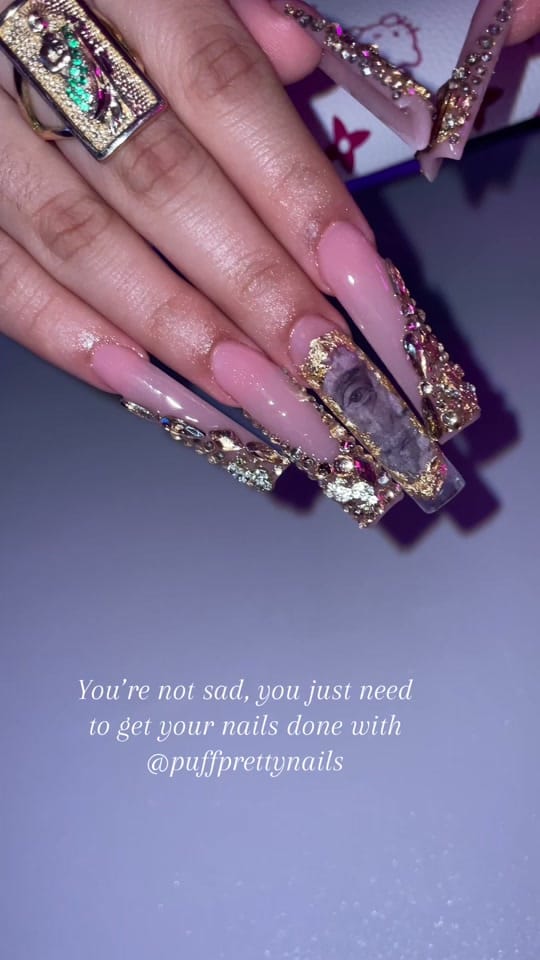 Post 2 by Puff pretty nails on TikTok (video)