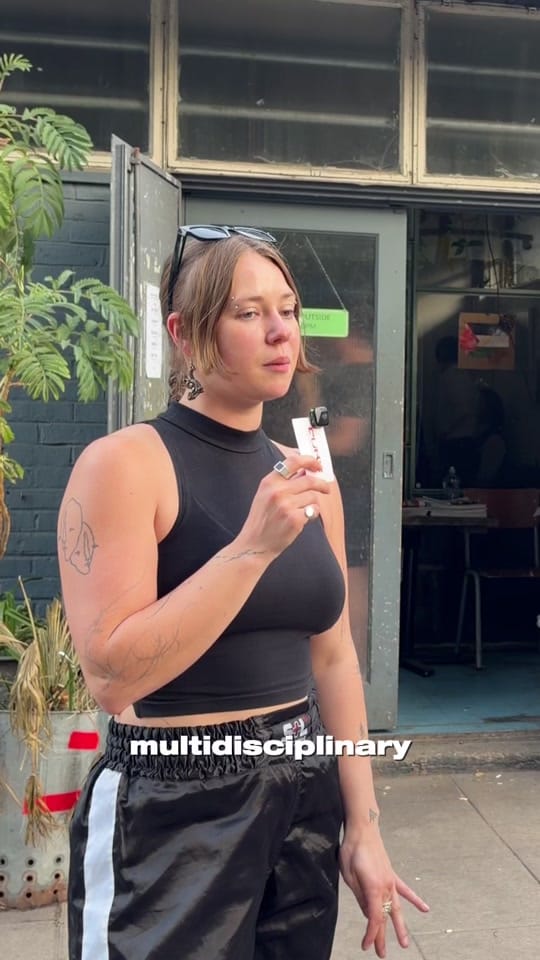 Post 7 by CUR8 — London art scene on TikTok (video)