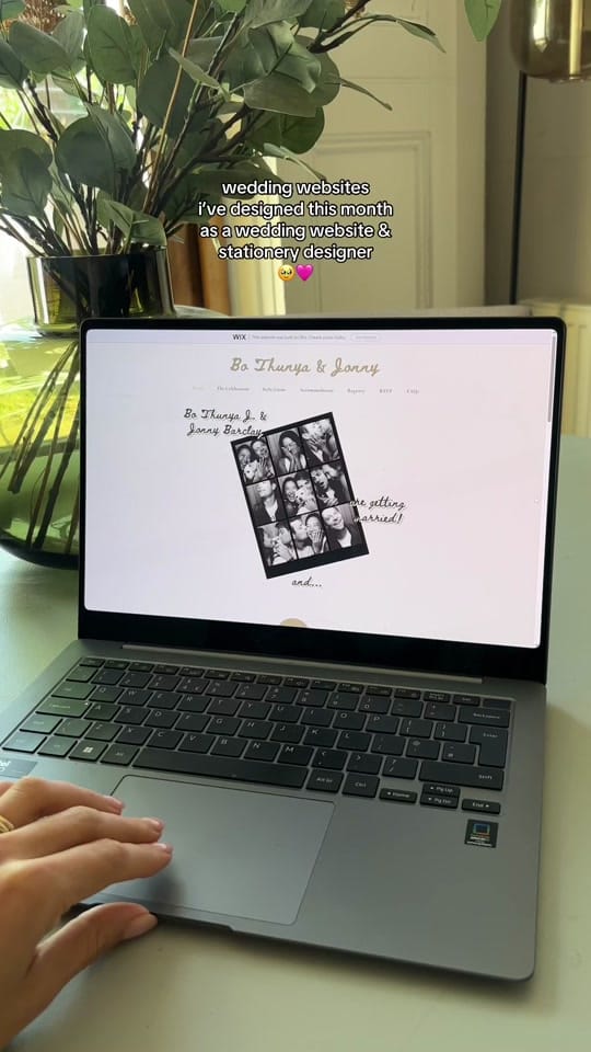 Post 8 by ella | wedding website designs on TikTok (video)