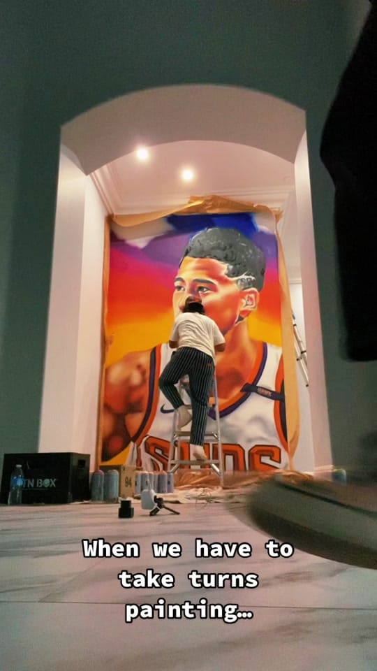 Post 6 by GROUNDFLOORMURALS on TikTok (video)