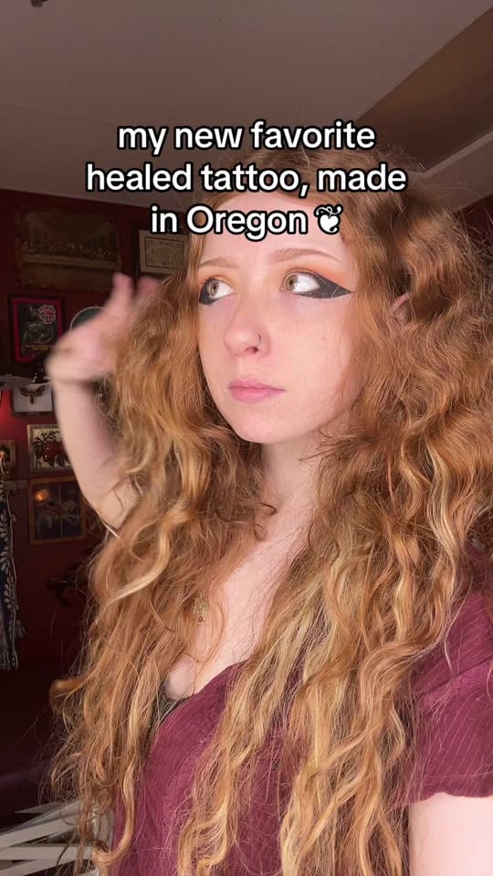 Post 1 by Oregon tattoo artist on TikTok (video)