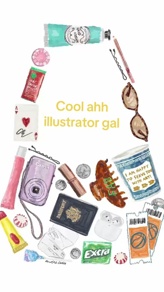 Post 9 by Caroline Ellis Art on TikTok (video)