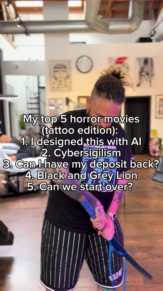 Post 2 by Supreme Drone Tattoo Artist LA on TikTok (video)