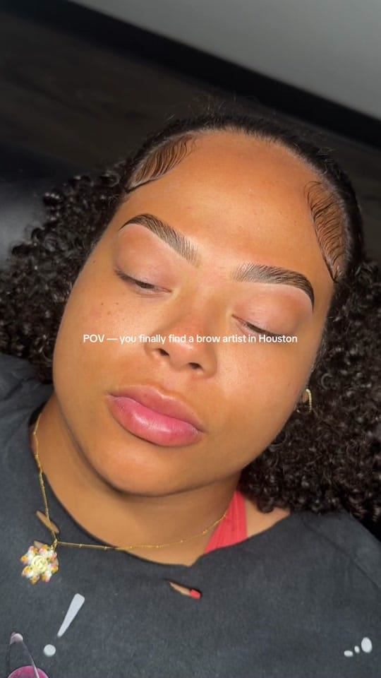Post 2 by Houston Brow Artist & Educator on TikTok (video)