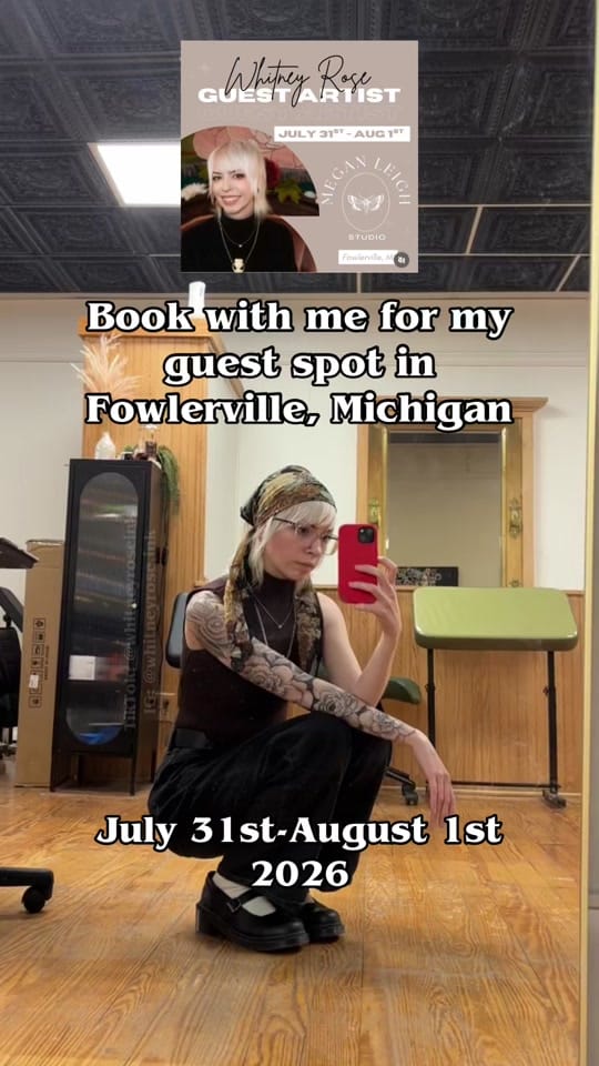 Post 1 by Whitney Rose | Tattoo Artist on TikTok (video)