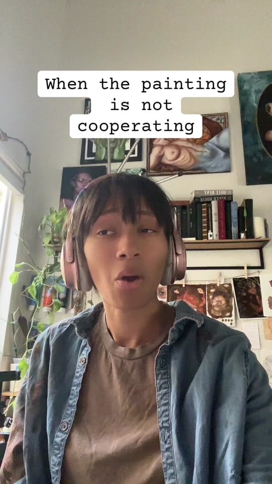 Post 8 by Ezra| Oil Painter on TikTok (video)