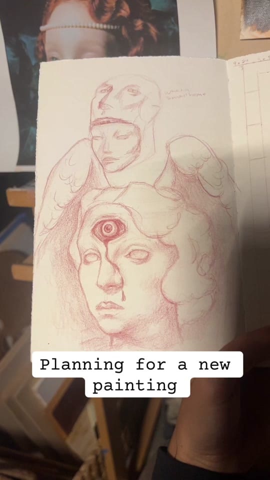 Post 9 by Ezra| Oil Painter on TikTok (video)