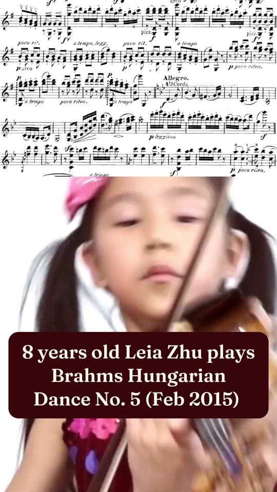 Post 5 by Violinist Leia Zhu on TikTok (video)