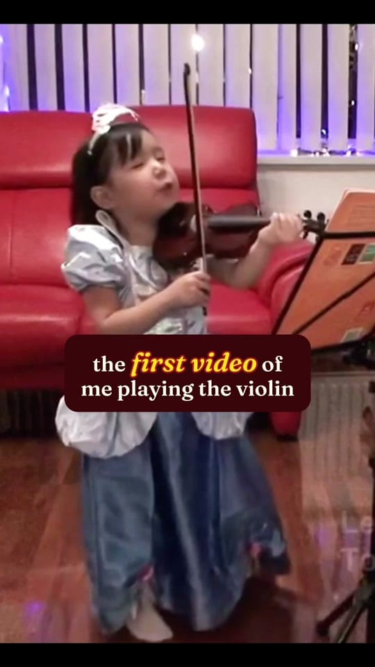 Post 3 by Violinist Leia Zhu on TikTok (video)