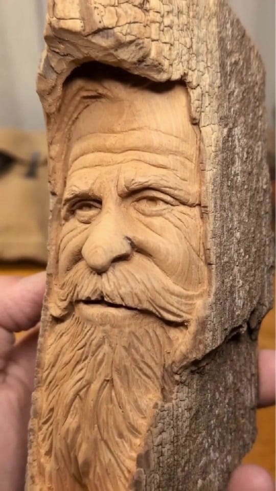 Post 2 by Wood Carving Art on TikTok (video)