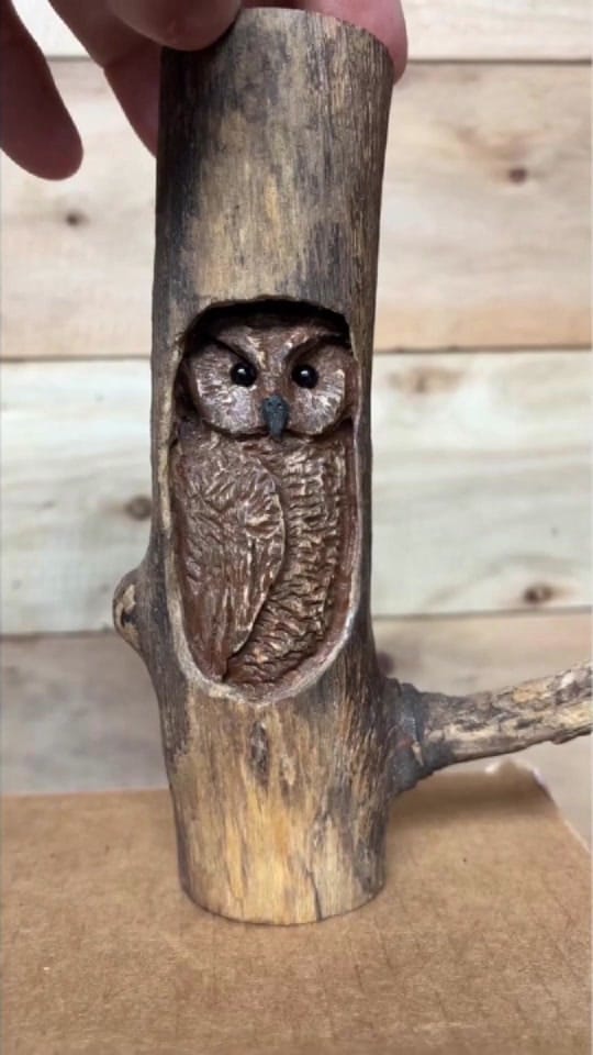 Post 8 by Wood Carving Art on TikTok (video)