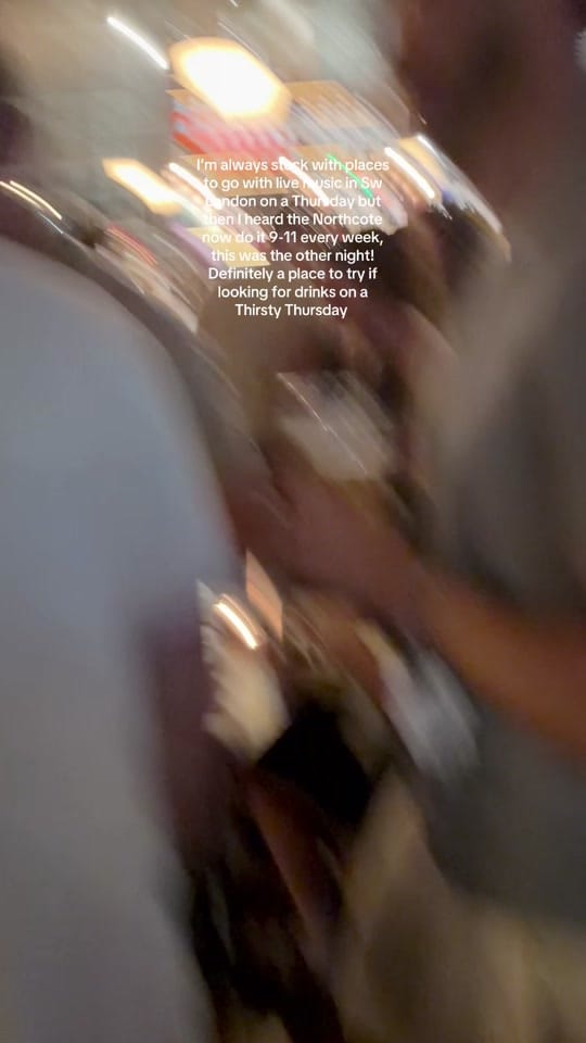 Post 7 by Chris | London night out on TikTok (video)