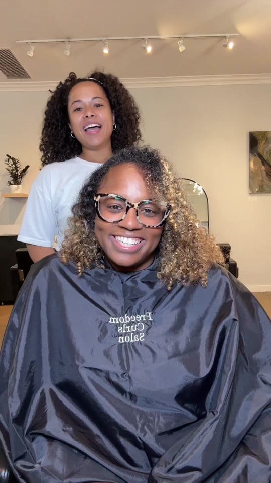 Post 1 by FREEDOM CURLS SALON INDY on TikTok (video)