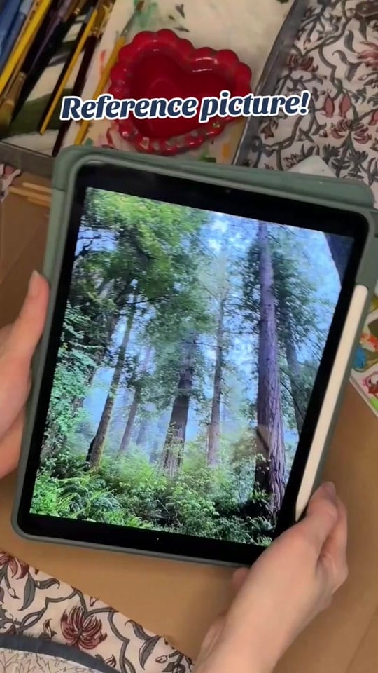 Post 6 by emily | gouache artist on TikTok (video)