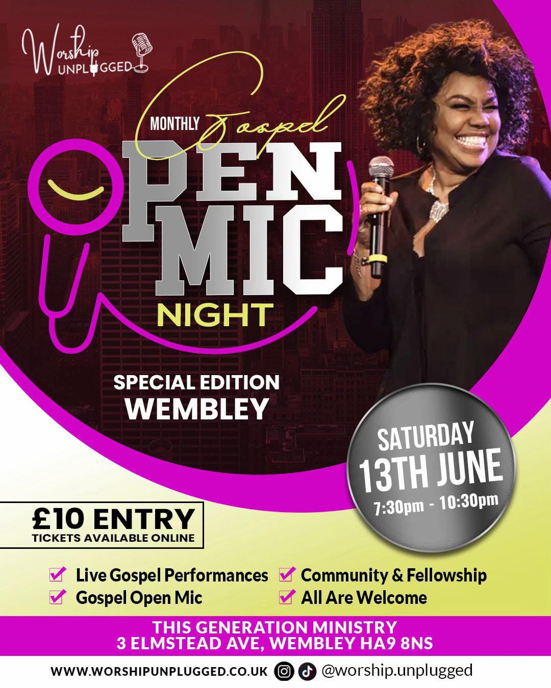 Post 5 by Worship Unplugged | Open Mic on TikTok (video)