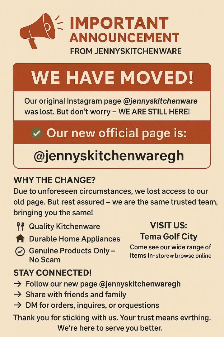 Post 10 by Jenny's Kitchenware Gh on TikTok (video)