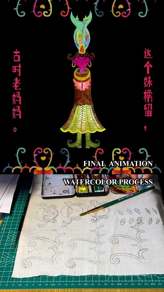 Post 4 by Textile Animation | Qianwen on TikTok (video)