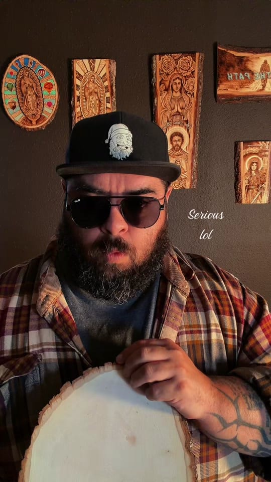 Post 5 by Ambrosio Pyrography Art on TikTok (video)