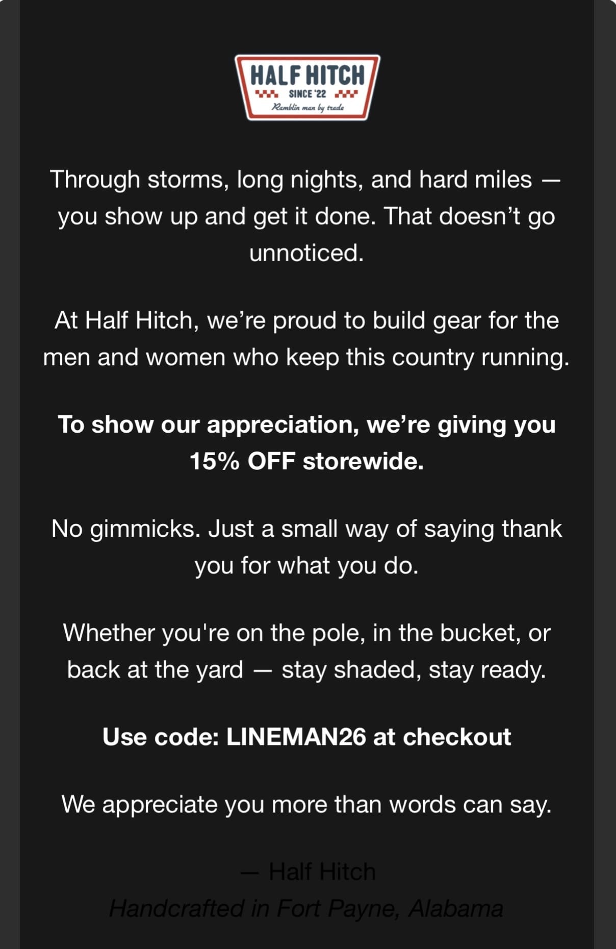 Post 3 by Half Hitch Line Co on TikTok (video)