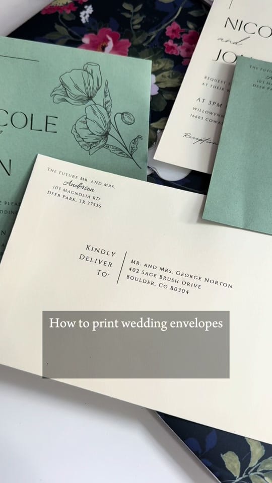 Post 10 by Sam | DIY Wedding Invitations on TikTok (video)