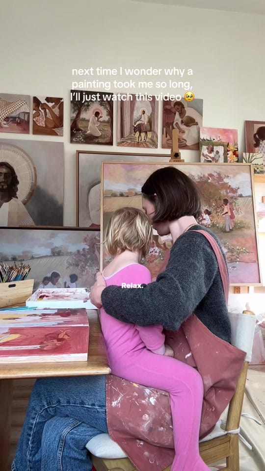 Post 8 by Amber 💌 artist & mom on TikTok (video)