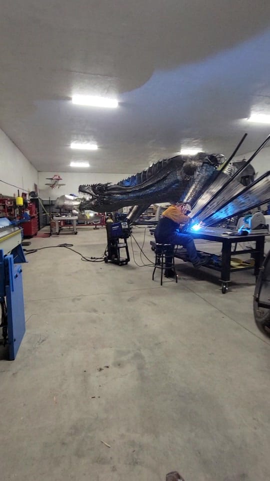 Post 9 by metal_sculptor_kevin_stone on TikTok (video)
