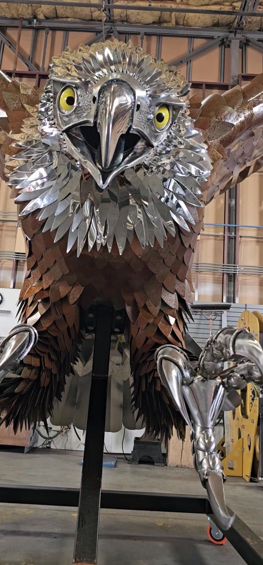 Post 3 by metal_sculptor_kevin_stone on TikTok (video)
