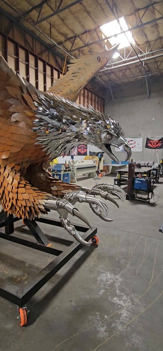Post 6 by metal_sculptor_kevin_stone on TikTok (video)