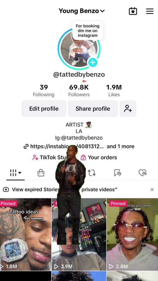 Post 1 by Benzo on TikTok (video)