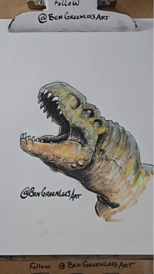 Post 6 by BenGreenleesArt on TikTok (video)