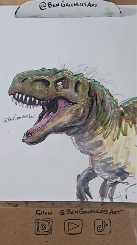 Post 2 by BenGreenleesArt on TikTok (video)