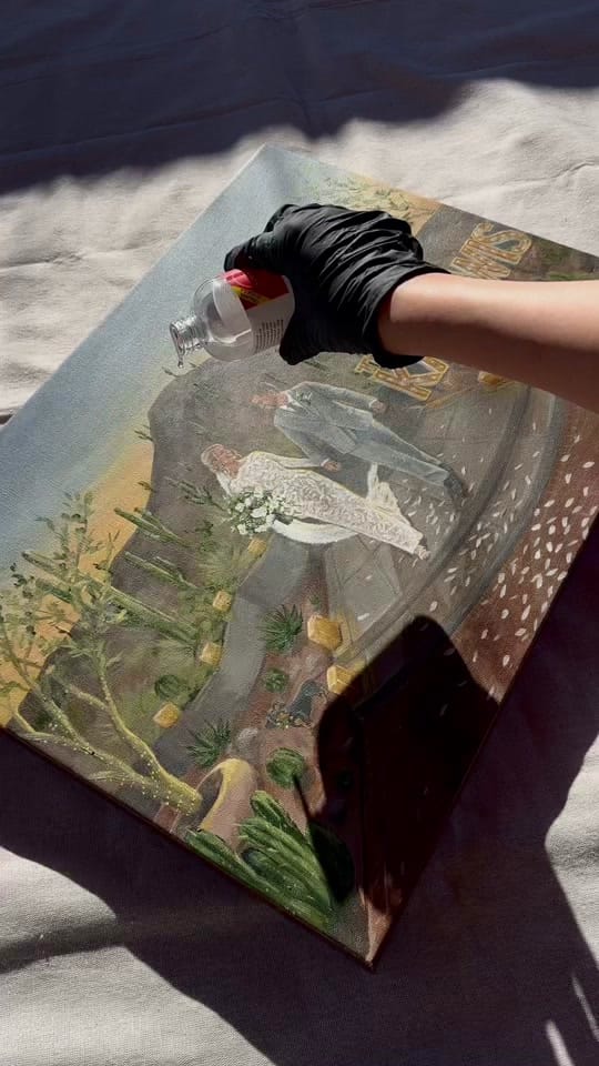 Post 10 by Live Wedding Painter || Bailey on TikTok (video)