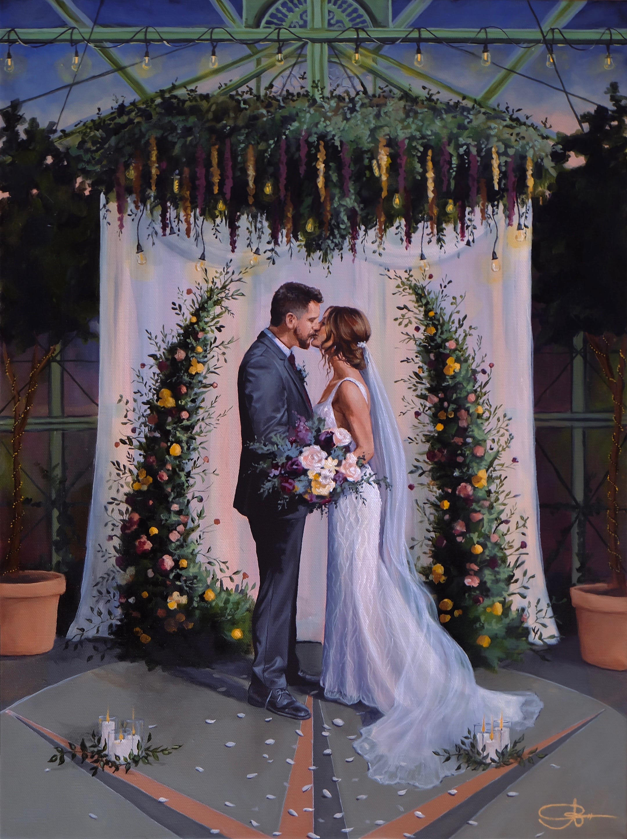 Post 1 by Live Wedding Painter || Bailey on TikTok (video)