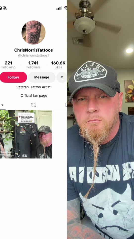 Post 7 by ChrisNorrisTattoos on TikTok (video)