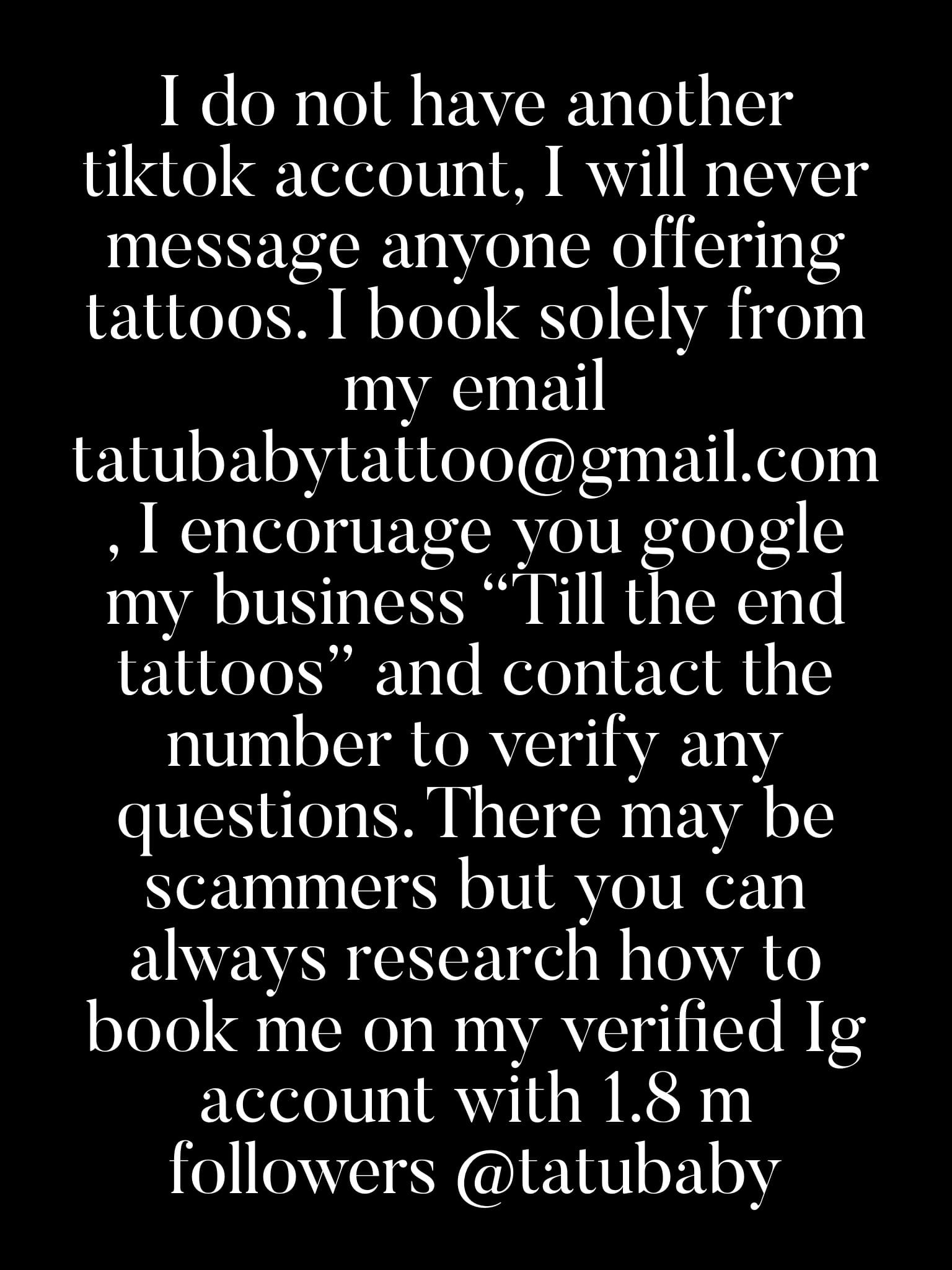 Post 8 by TatuBaby Tattoo Artist | Tampa on TikTok (video)