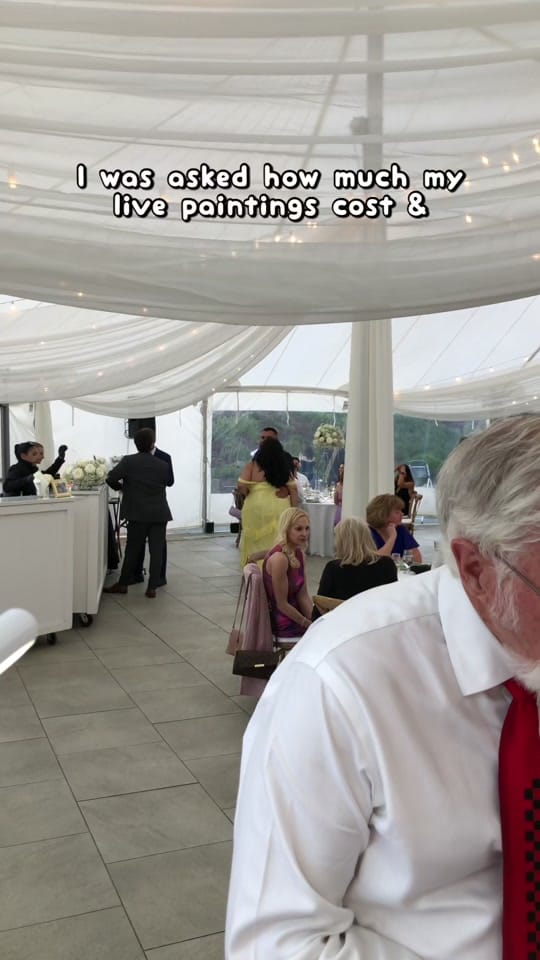Post 10 by KVT Live Wedding Painter on TikTok (video)