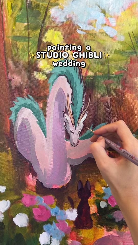 Post 4 by KVT Live Wedding Painter on TikTok (video)