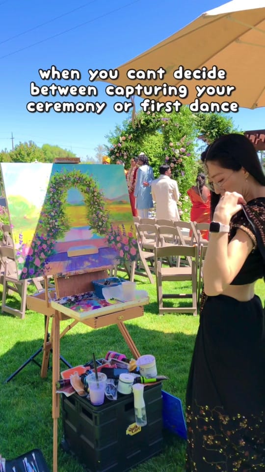 Post 7 by KVT Live Wedding Painter on TikTok (video)