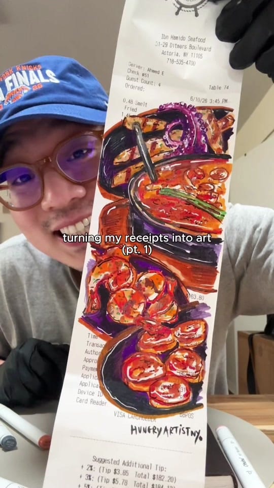 Post 1 by Justin (Hungry Artist NY) on TikTok (video)
