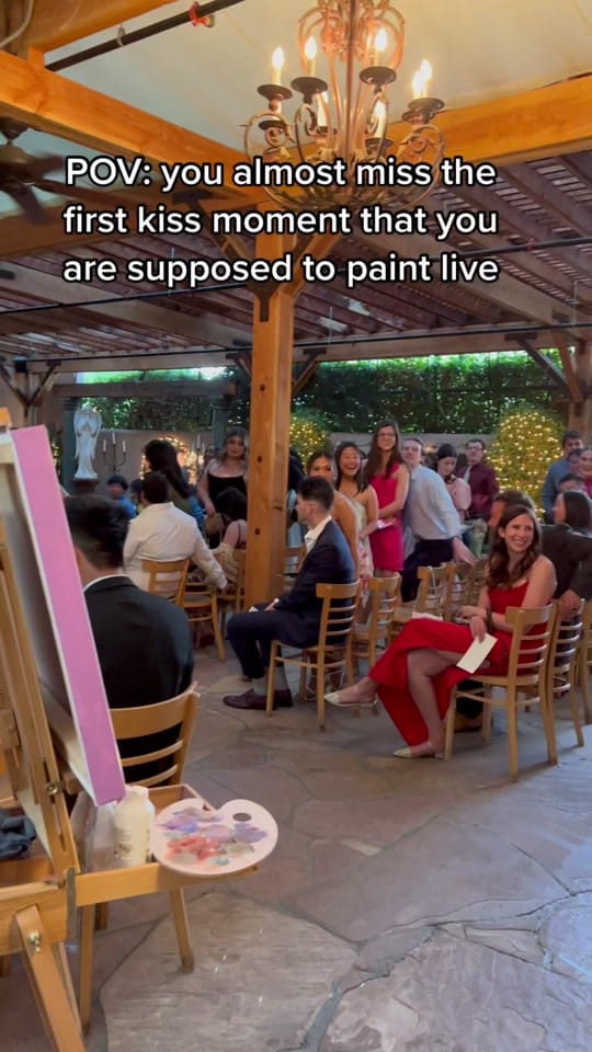 Post 10 by CA Live Wedding Painter on TikTok (video)
