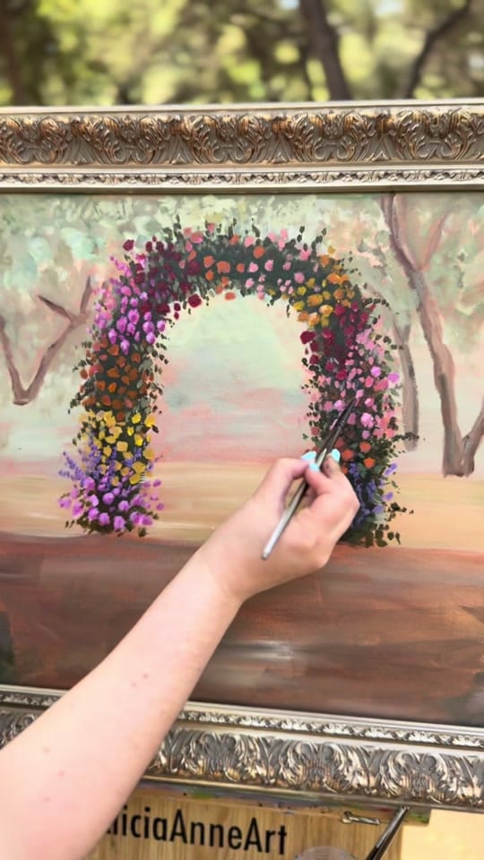 Post 1 by CA Live Wedding Painter on TikTok (video)