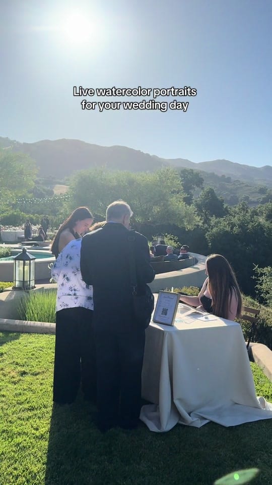 Post 3 by CA Live Wedding Painter on TikTok (video)