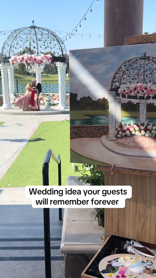 Post 8 by CA Live Wedding Painter on TikTok (video)