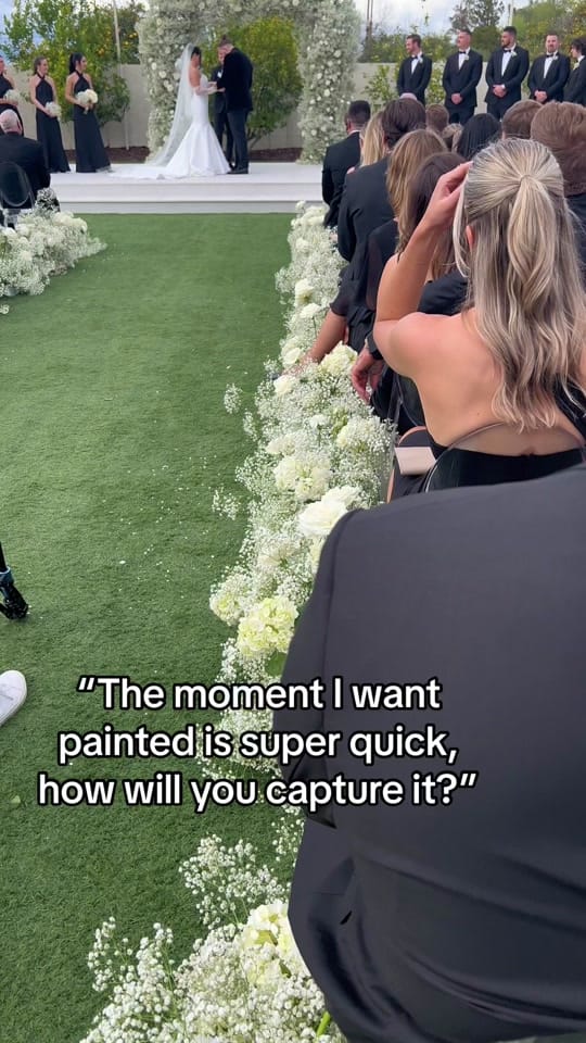 Post 9 by CA Live Wedding Painter on TikTok (video)