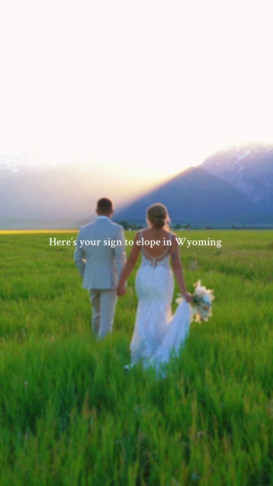 Post 9 by Wyoming Elopements on TikTok (video)