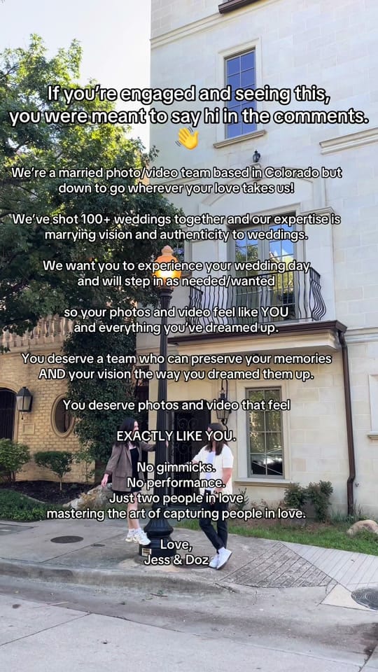 Post 3 by Jess & Doz Photo + Films on TikTok (video)