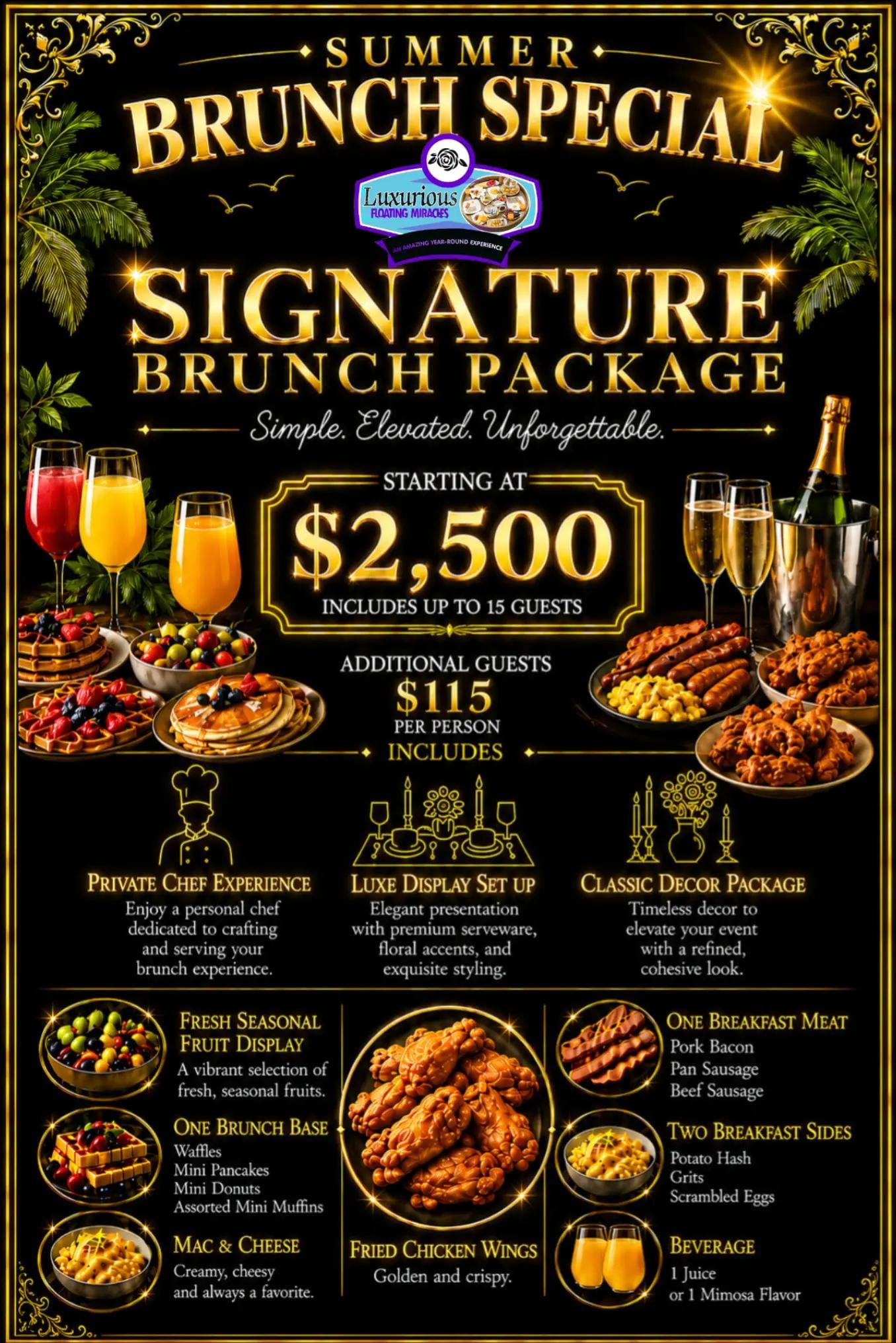 Post 2 by Catering & Floating Brunch HTX on TikTok (video)