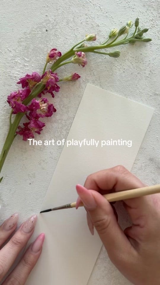 Post 4 by Marisa 💖 Watercolor Artist on TikTok (video)